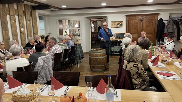 Traditionelles Helferessen des SfS. Foto: Richard Schmid 